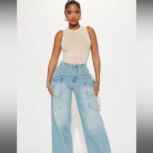 NWT Women's Cream Bodysuit size small